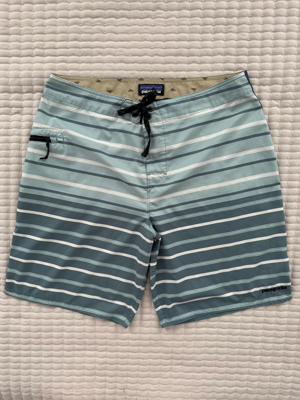Patagonia® Men's Stretch Planing Boardshorts - 19" Striped Multicolor Size 34
